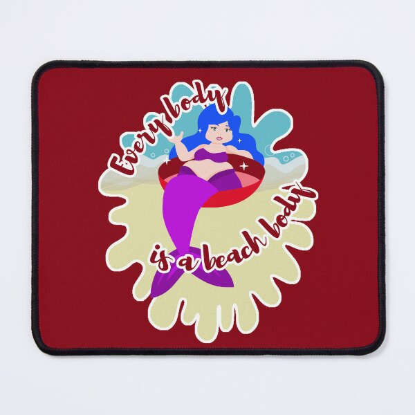 Item preview, Every Body Is A Beach Body mermaid body positivity designed and sold by incurablehippie.