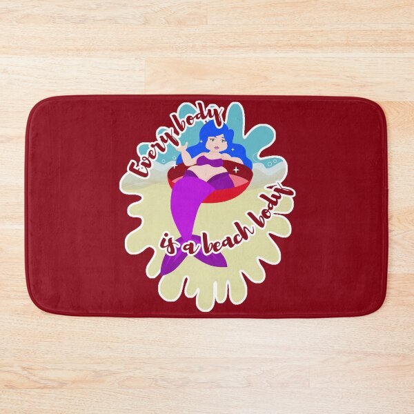 Item preview, Every Body Is A Beach Body mermaid body positivity designed and sold by incurablehippie.