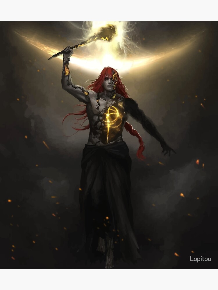 Pegatina «Radagon, El Campeón Pelirrojo de la Orden Dorada boss ELden