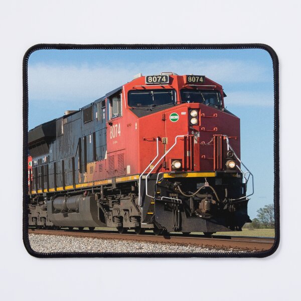 Item preview, Orange Black Diesel Locomotive Train Railroad Engine designed and sold by TheTrainRoom.