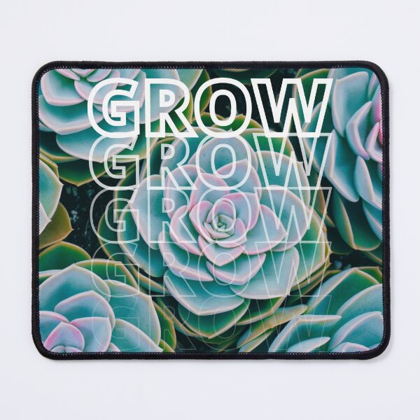 Item preview, GROW (above) - Vibrant Green Succulents designed and sold by AliceSLee.