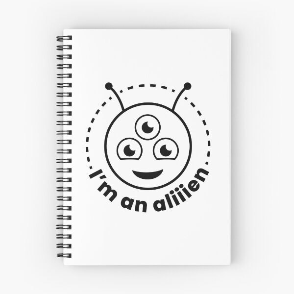Item preview, I'm an aliiien | Funny alien (BLACK DESIGN) designed and sold by EleannaInSpace.
