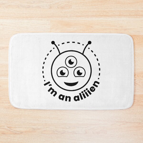 Item preview, I'm an aliiien | Funny alien (BLACK DESIGN) designed and sold by EleannaInSpace.