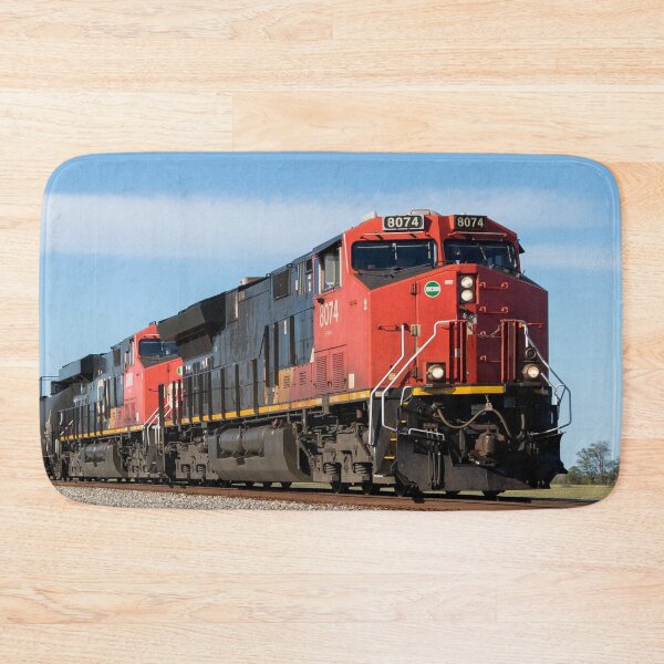 Item preview, Orange Black Diesel Locomotive Train Railroad Engine designed and sold by TheTrainRoom.