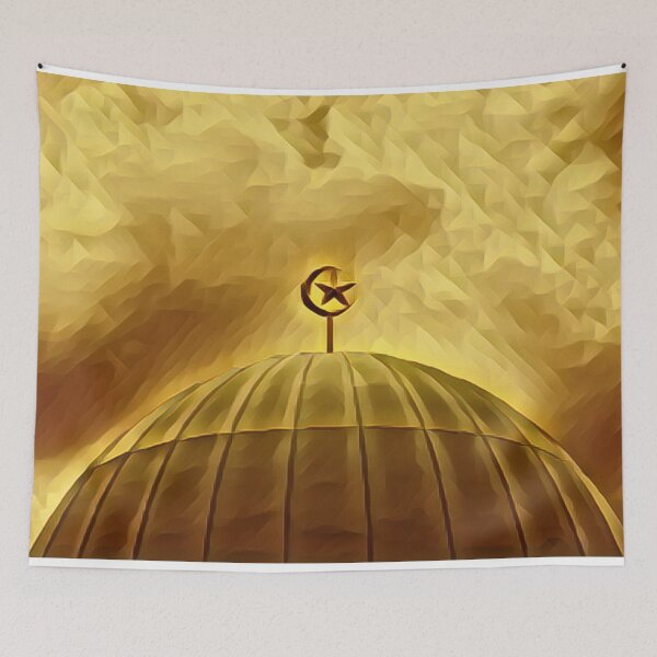 Item preview, Golden color Islamic architected painting designed and sold by dineshshop1.