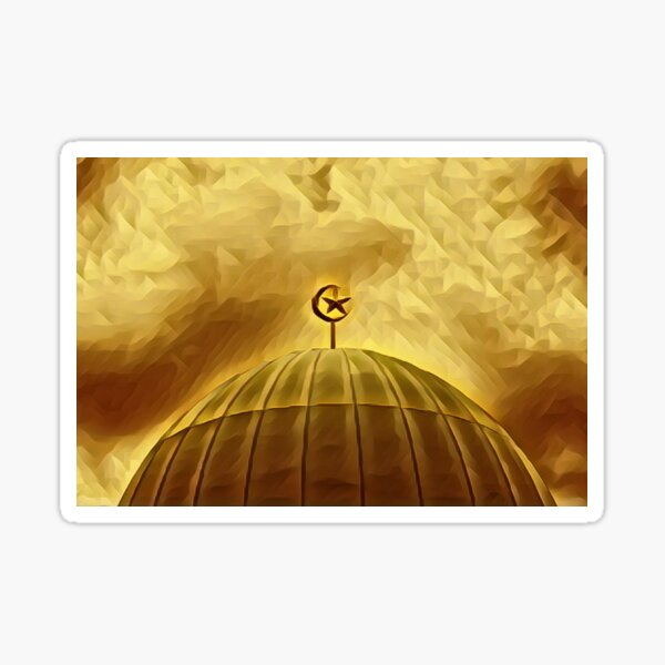 Item preview, Golden color Islamic architected painting designed and sold by dineshshop1.