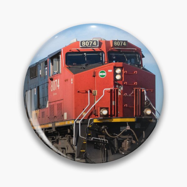 Item preview, Orange Black Diesel Locomotive Train Railroad Engine designed and sold by TheTrainRoom.