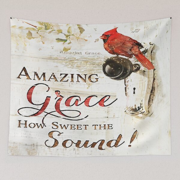 Item preview, Amazing Grace How Sweet The Sound Northern Cardinal designed and sold by CarlaHerold.