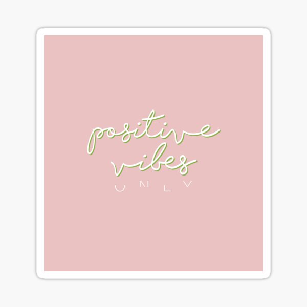 POSITIVE VIBES PINK Sticker