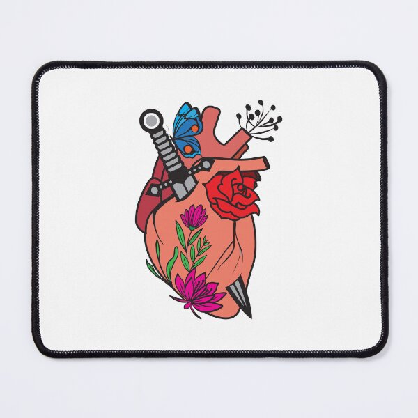 Item preview, The human heart and roses are pierced with a dagger designed and sold by 397HOUSE Your happy time.