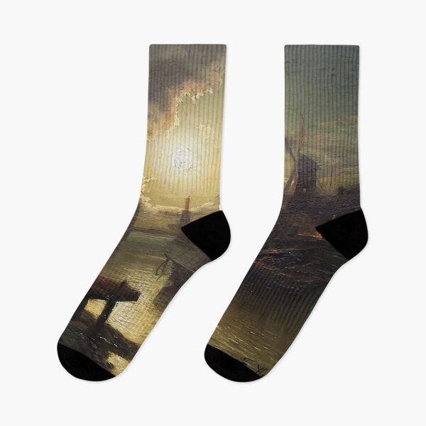 Item preview, A coastal landscape in the moonlight - Felix Kreutzer  designed and sold by Vintage Designs +.