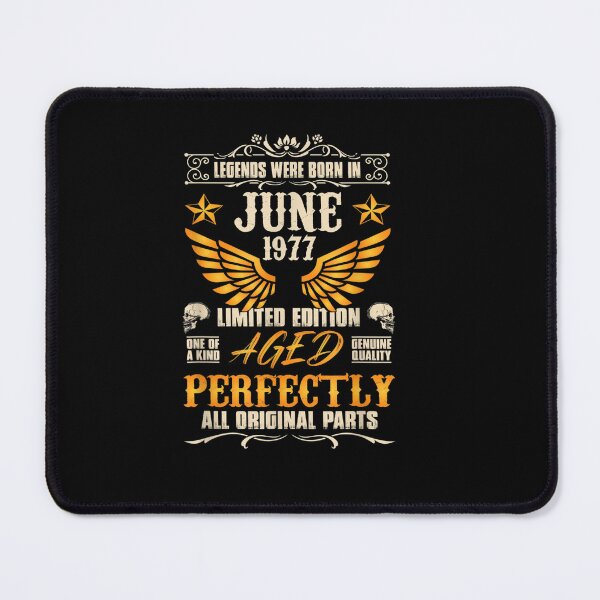 Item preview, Legends Were Born in June 1977 - Rocker Biker 45 Birthday designed and sold by Sarena84.
