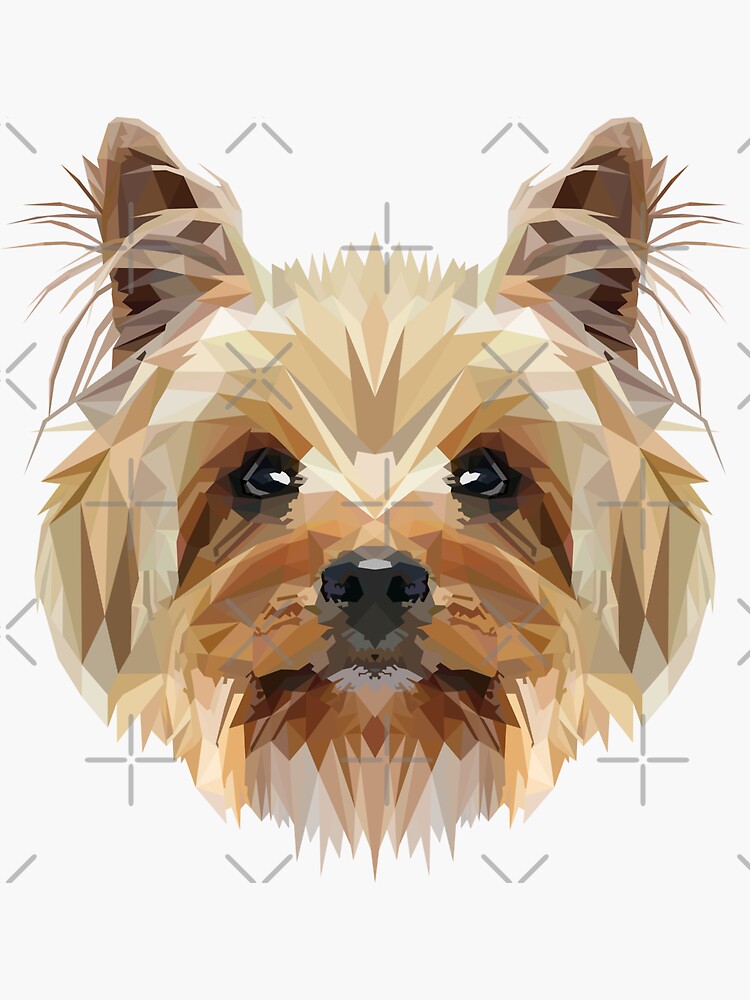“Yorkshire terrier” Sticker by edwardmhz | Redbubble