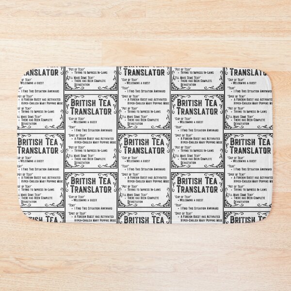 Item preview, Tea Time Framed British Tea Translator designed and sold by Click-Like.