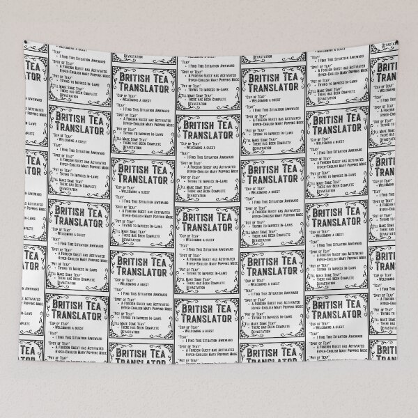 Item preview, Tea Time Framed British Tea Translator designed and sold by Click-Like.