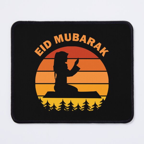 Item preview, Eid Mubarak Happy Eid al-Fitr al-Adha Ramadan Kareem Woman Pray Dawn Dusk Gift designed and sold by ArcuteDesign.