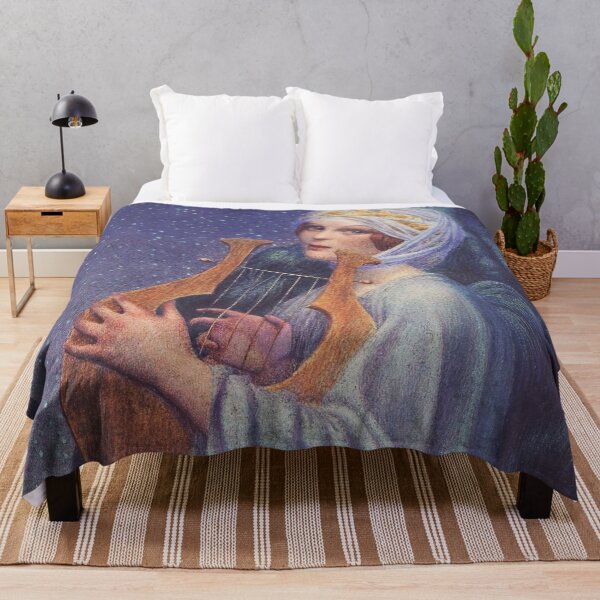 Item preview, femme à la lyre vintage art designed and sold by Vintage Designs +.