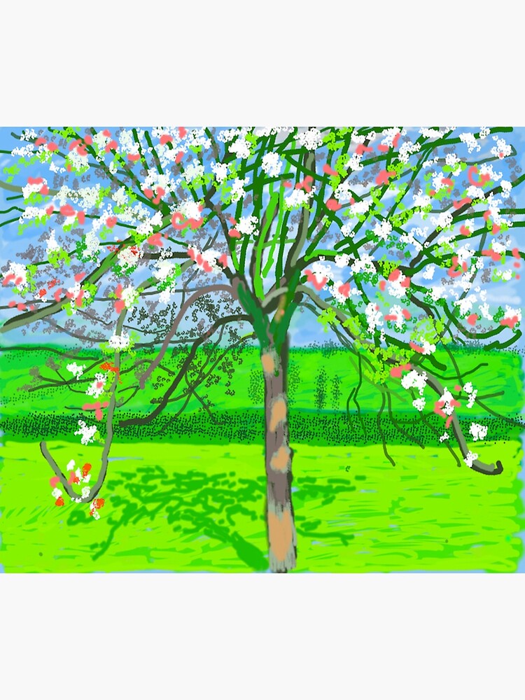 Disover david hockney spring digital painting for sale Canvas