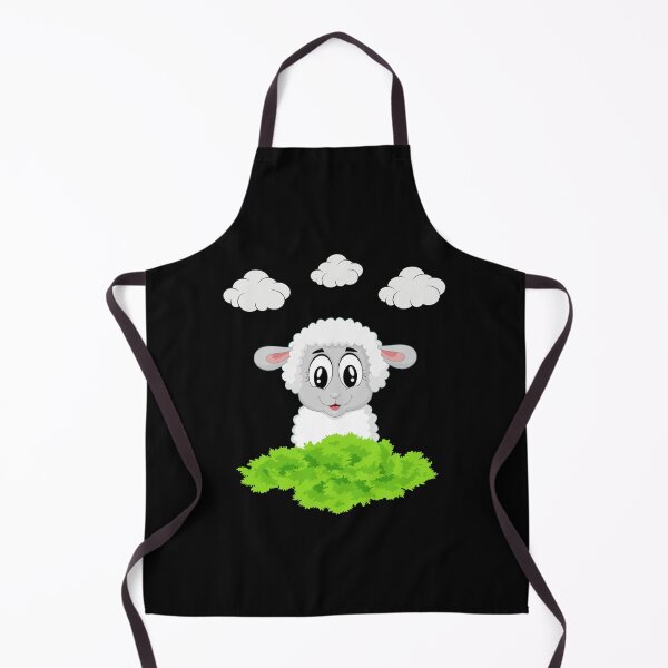 Item preview, Cute White Big Eyes Lamb Eid al-Adha Mubarak Hajj Mabroor designed and sold by ArcuteDesign.