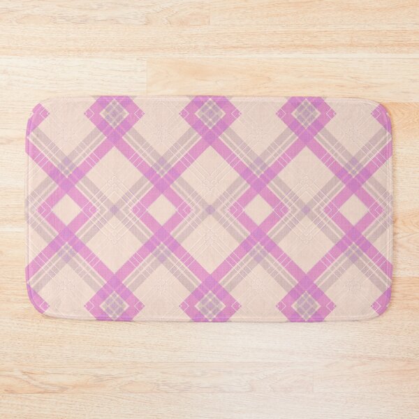 Item preview, Light purple & grey check stripes over Tan cream,background designed and sold by NadineMay.