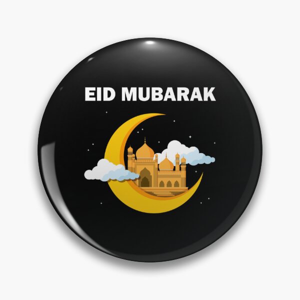 Item preview, Eid Mubarak Happy Eid al-Fitr al-Adha Ramadan Kareem Yellow Lantern Fanous Crescent Gift (2) designed and sold by ArcuteDesign.