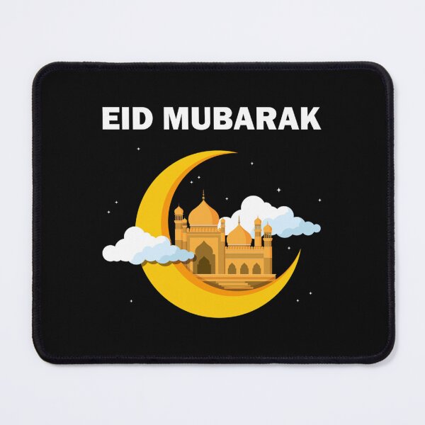 Item preview, Eid Mubarak Happy Eid al-Fitr al-Adha Ramadan Kareem Yellow Lantern Fanous Crescent Gift (2) designed and sold by ArcuteDesign.