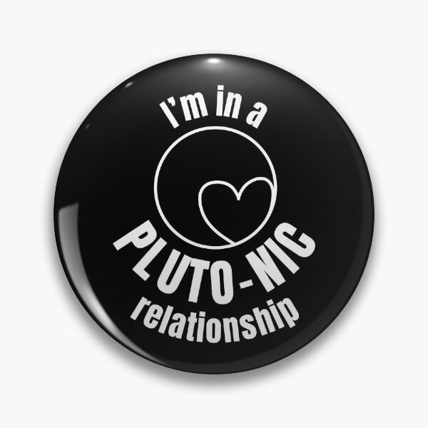 Item preview, I'm in a Pluto-nic relationship | Pluto dwarf planet (WHITE DESIGN) designed and sold by EleannaInSpace.
