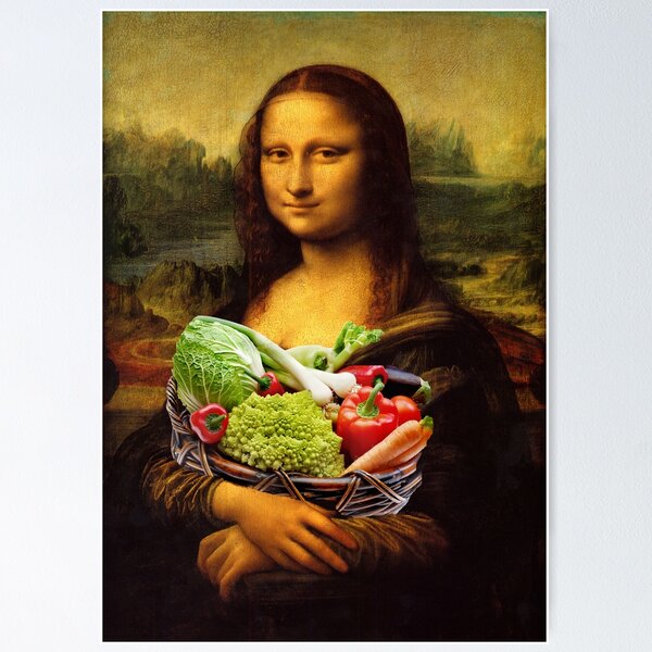 Item preview, Mona Lisa Loves Vegetables designed and sold by Mythos57.