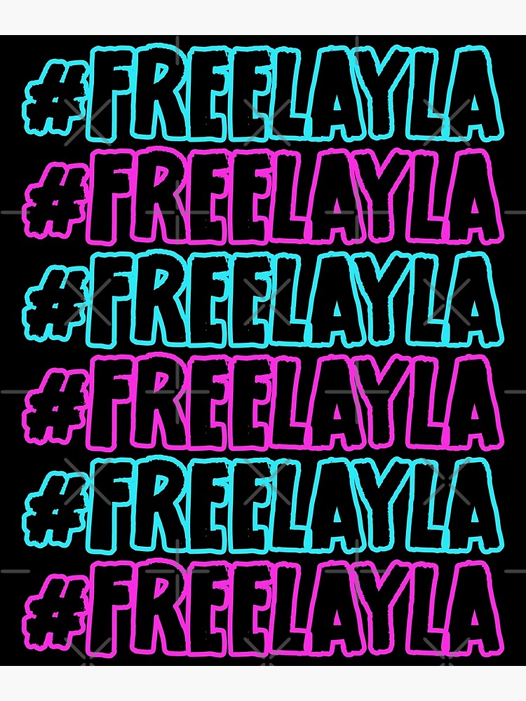 #freelayla Party Sommerdesign Free Layla Poster