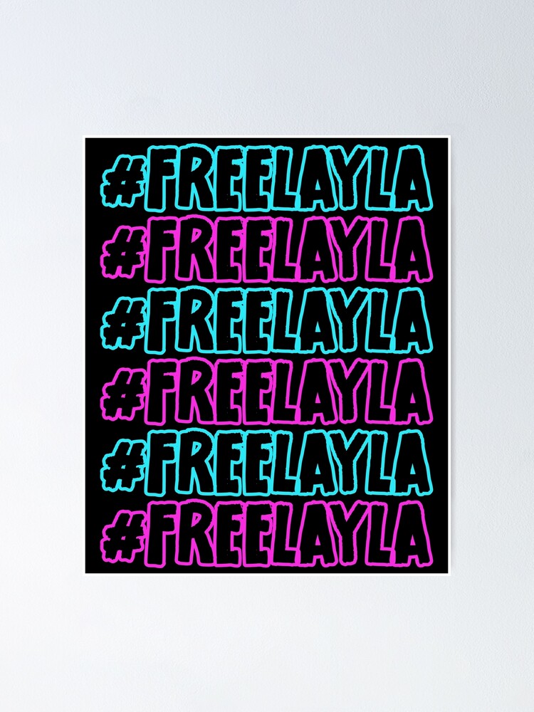 #freelayla Party Sommerdesign Free Layla Poster