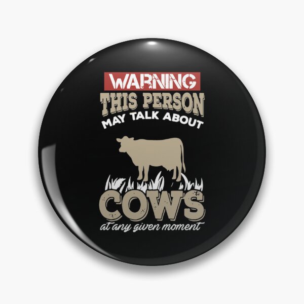 Item preview, of warning this person may talk about cows at any given momen black designed and sold by ArcuteDesign.