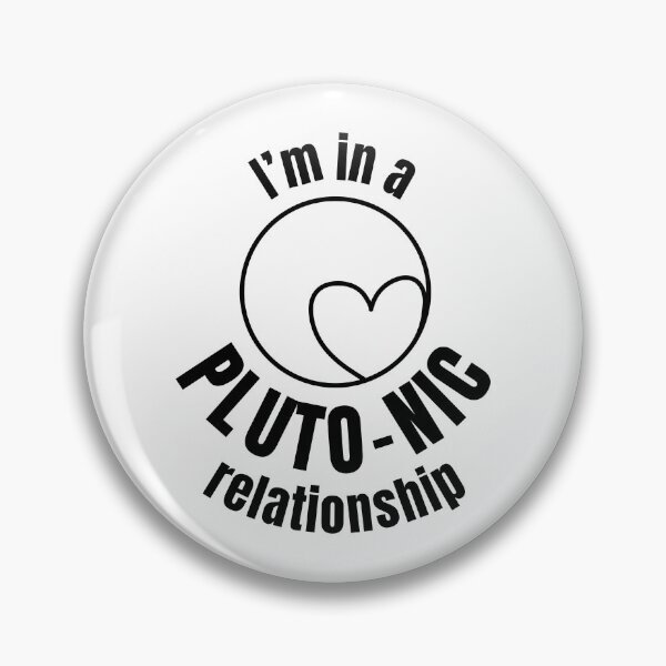 Item preview, I'm in a Pluto-nic relationship | Pluto dwarf planet (BLACK DESIGN) designed and sold by EleannaInSpace.