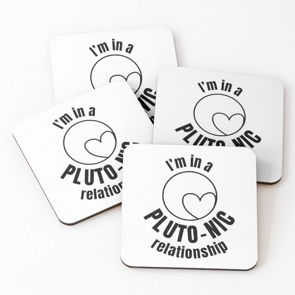 Item preview, I'm in a Pluto-nic relationship | Pluto dwarf planet (BLACK DESIGN) designed and sold by EleannaInSpace.