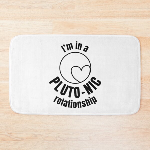 Item preview, I'm in a Pluto-nic relationship | Pluto dwarf planet (BLACK DESIGN) designed and sold by EleannaInSpace.