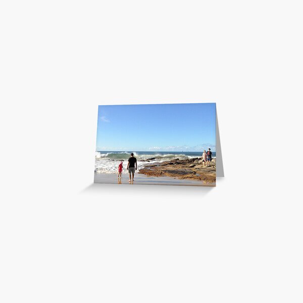 Taking dad for a walk Greeting Card
