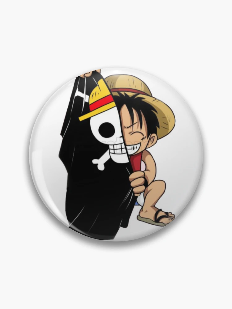 One Piece Brooch Anime Cartoon Monkey D. Luffy Skull Backpack