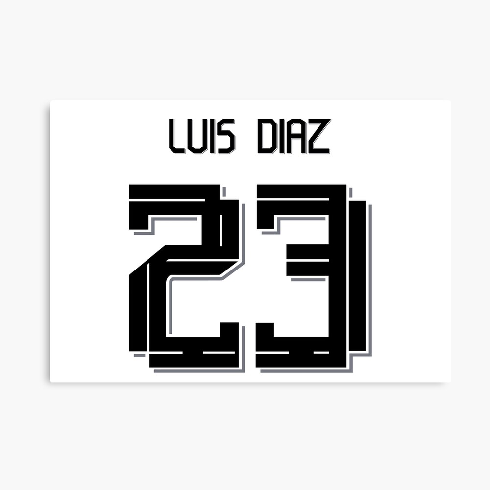 Luis Diaz Liverpool Away jersey 23/24 Photographic Print for Sale by  Alimator