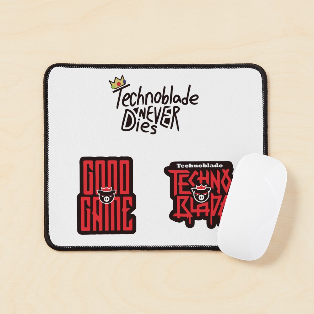 technoblade logo  Sticker for Sale by Angelicaves