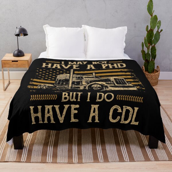 Item preview, Funny Trucker I May Not Have A PHD But Do Have A CDL Flag designed and sold by timelymetaphor4.