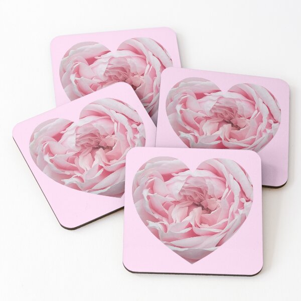 Item preview, Delicate Pink Rose Flower Heart designed and sold by Deborah Camp.
