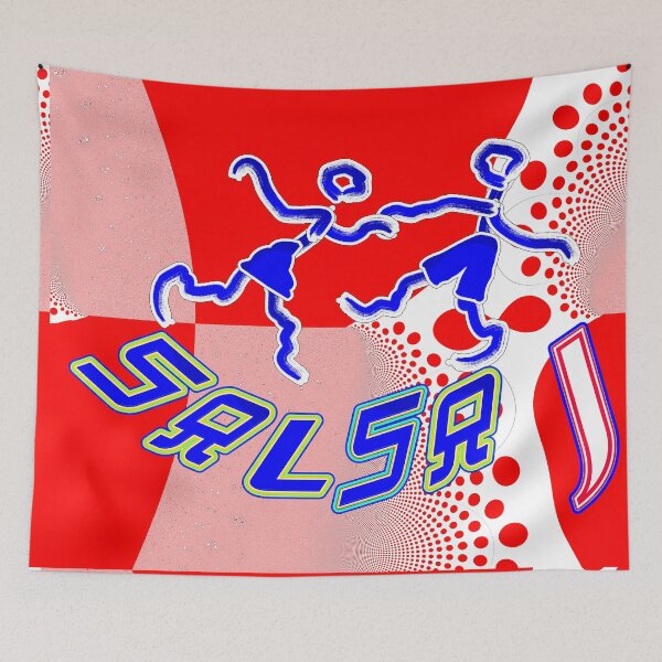 Item preview, JAPANESE SALSA J WITH JAPANESE AND CUBAN FLAGS COLORS. designed and sold by Ralek.