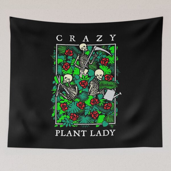 Item preview, Crazy Plant Lady Gothic Gardening Lover Skeleton Gardener designed and sold by GrandeDuc.