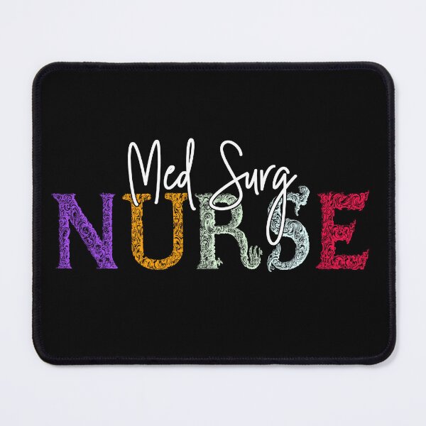 Item preview, Med Surg Nurse Typography designed and sold by GR-ART.