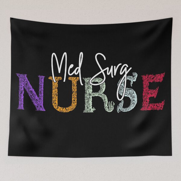 Item preview, Med Surg Nurse Typography  designed and sold by GR-ART.