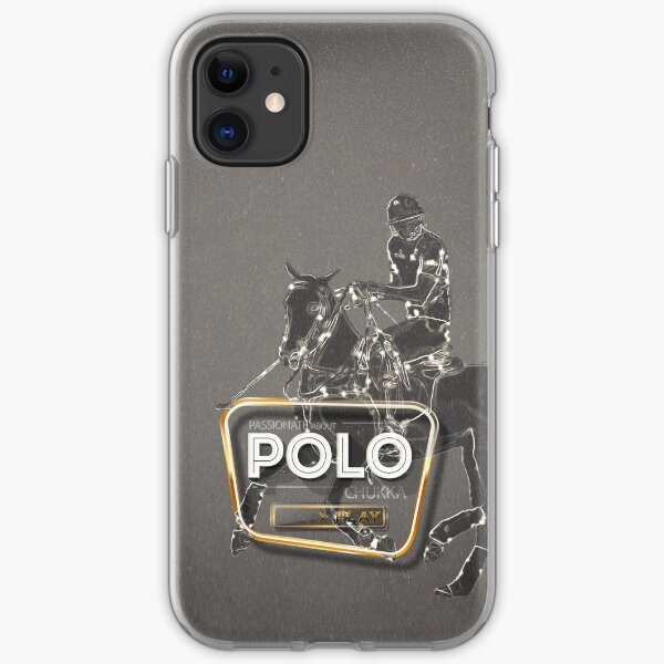 poloplayer greygold iPhone Flexible Hülle