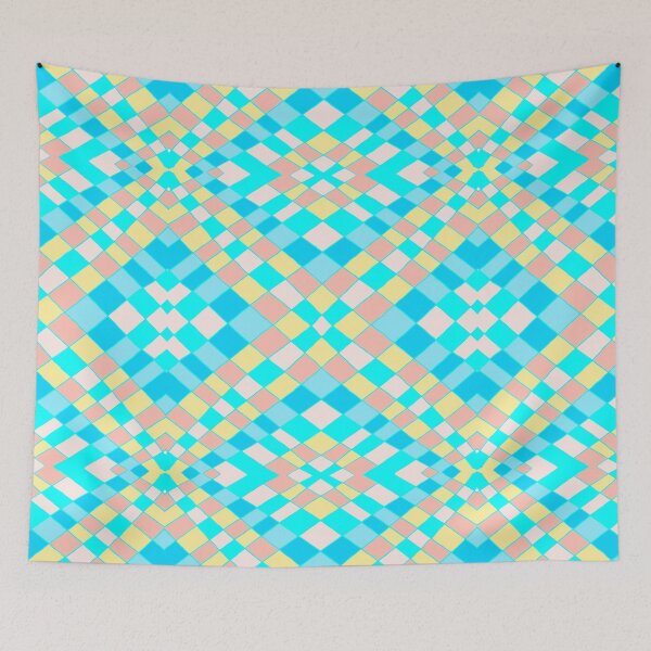 Item preview, cheerful checks pastel designed and sold by Chakraflowerdesign.