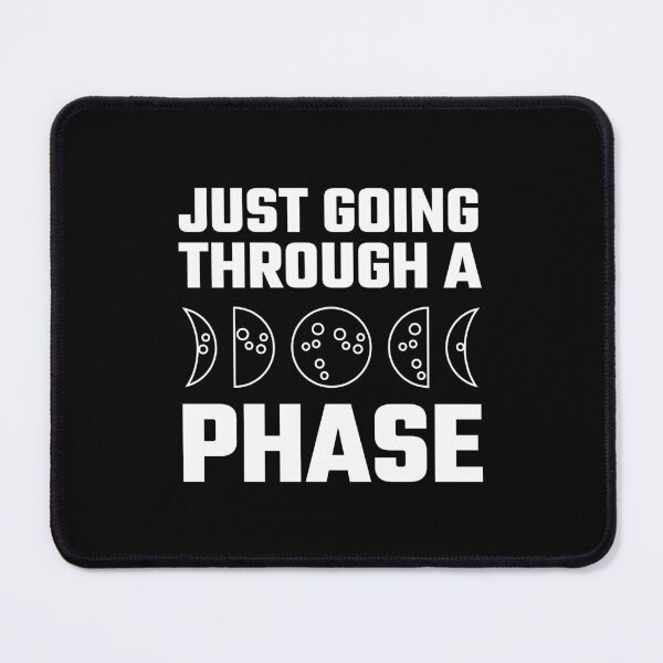 Item preview, Just going through a phase | Moon phases (WHITE DESIGN) designed and sold by EleannaInSpace.