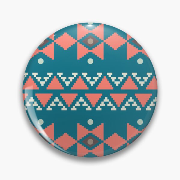 Item preview, Geometric Triangles Compilation in Rose Gold and Blue - Multicolor Boho Motif designed and sold by Yeldiz.
