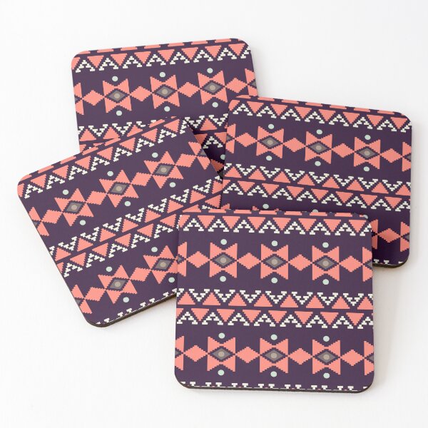 Item preview, Geometric Triangles Compilation in Rose Gold and Mauve - Multicolor Boho Motif designed and sold by Yeldiz.
