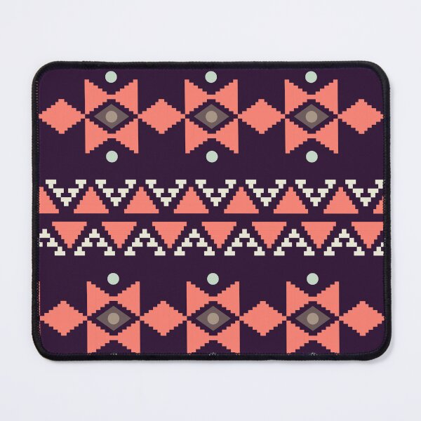Item preview, Geometric Triangles Compilation in Rose Gold and Mauve - Multicolor Boho Motif designed and sold by Yeldiz.